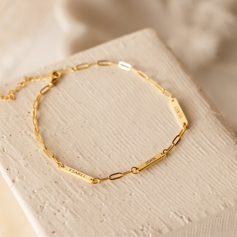 Personalized Name Bracelet – Custom Minimalist Jewelry