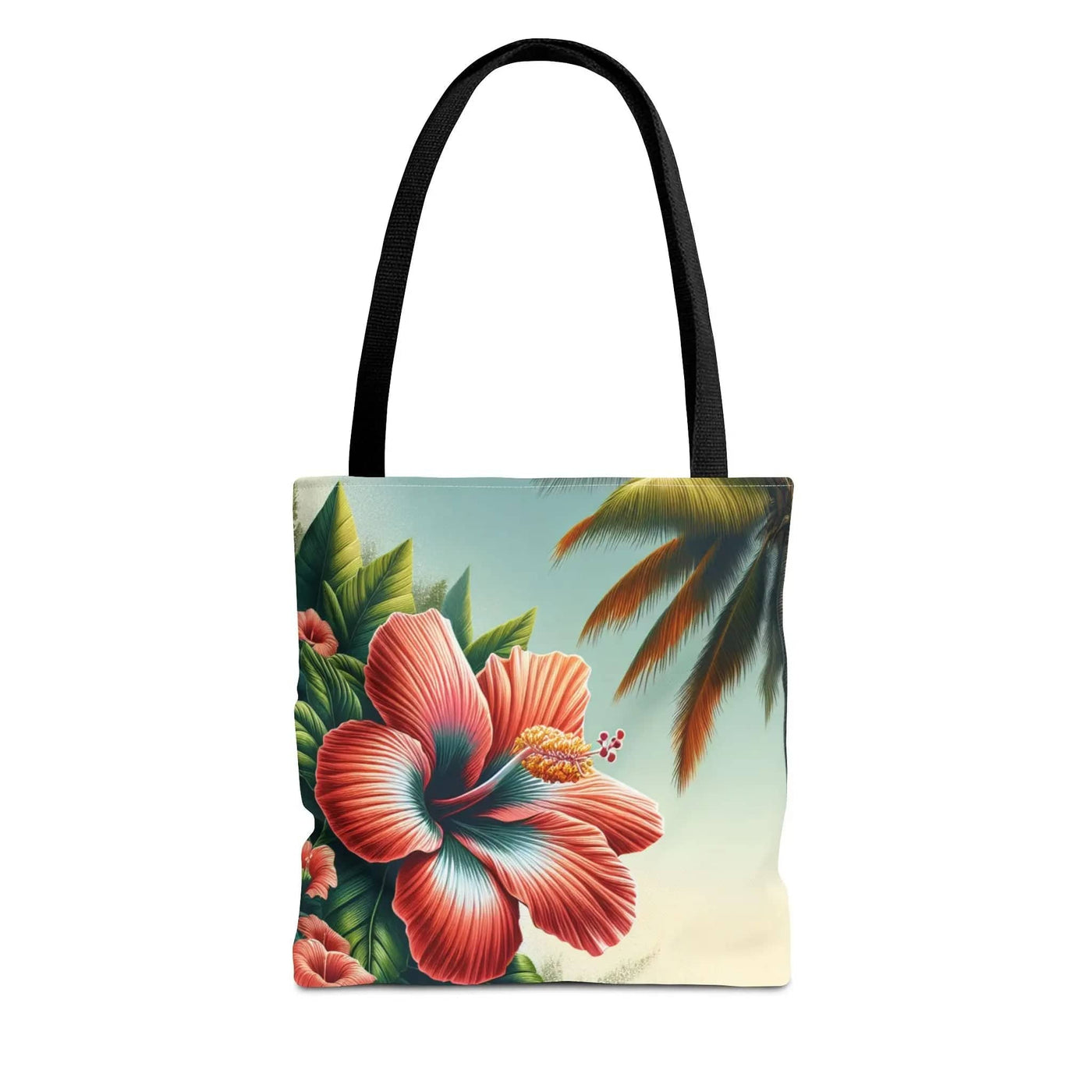 Printify Bags 13" × 13'' / Black Tote Bag (AOP)