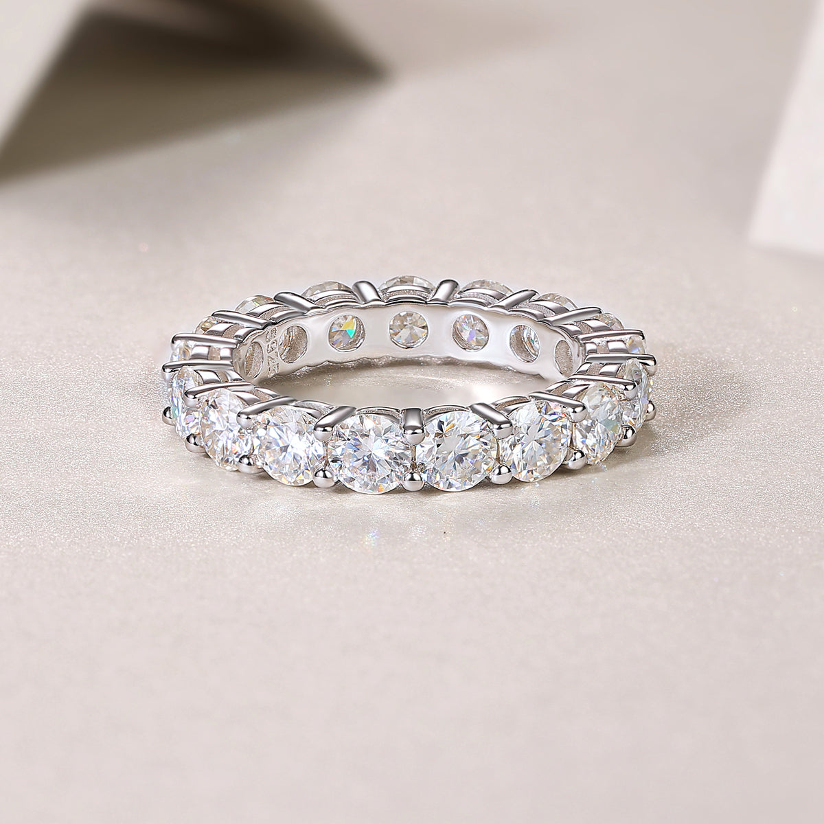 Starlight – Moissanite Eternity Band (S925 Silver)