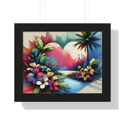 Printify Poster 14″ x 11″ / Black Valentines Framed Horizontal Poster