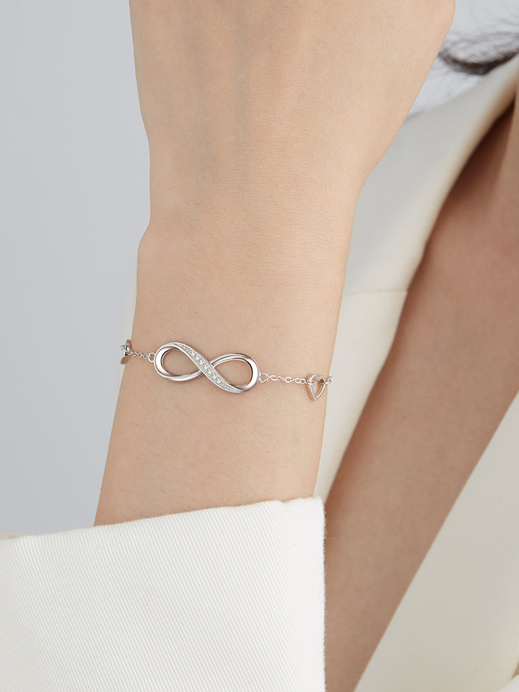 Infinity Bracelet – 925 Sterling Silver
