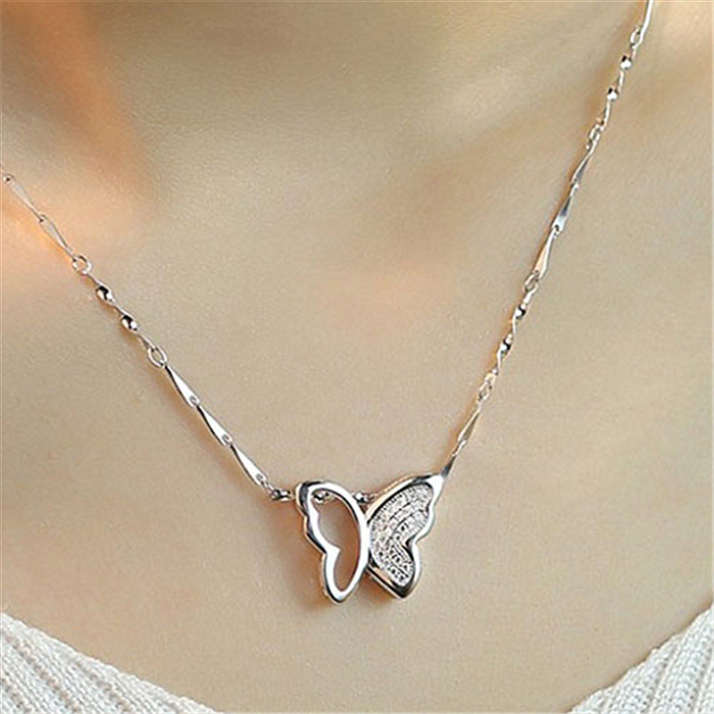 Luna Butterfly Pendant Necklace