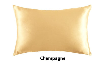 Maricel Long Pillowcases Champagne / 51x76cm Silk Pillowcase 19 M Invisible Zipper Double-sided