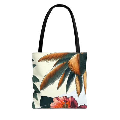 Printify Bags 13" × 13'' / Black Tote Bag (AOP)