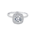 Cushion-Cut Moissanite Statement Ring – Adjustable Elegance
