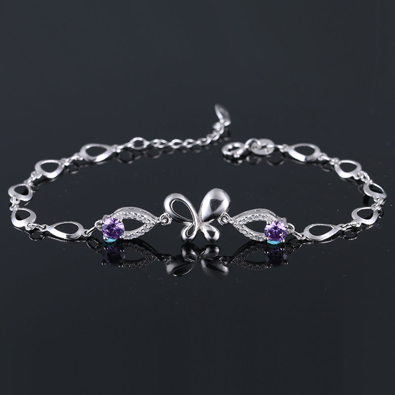 Butterfly Love Flower Bracelet
