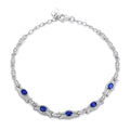 Lunaria Sapphire Bracelet – S925 Sterling Silver