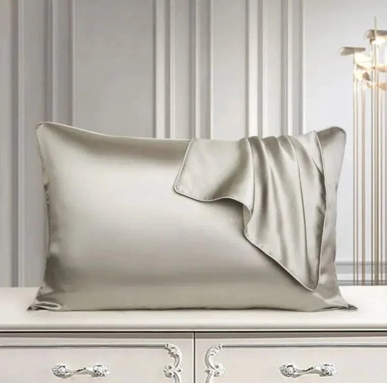 Maricel Long Space grey / 1PCS Silk Pillow Case Pure Silk Pillowcase Real Silk Pillowcase Natural Silk Pillowcase