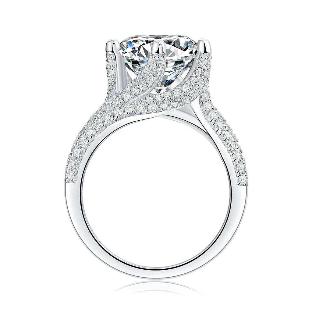 Eternal Vow – 5ct Moissanite Wedding Ring Set (S925 Silver)