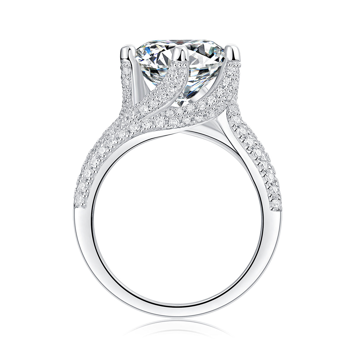 Eternal Vow – 5ct Moissanite Wedding Ring Set (S925 Silver)