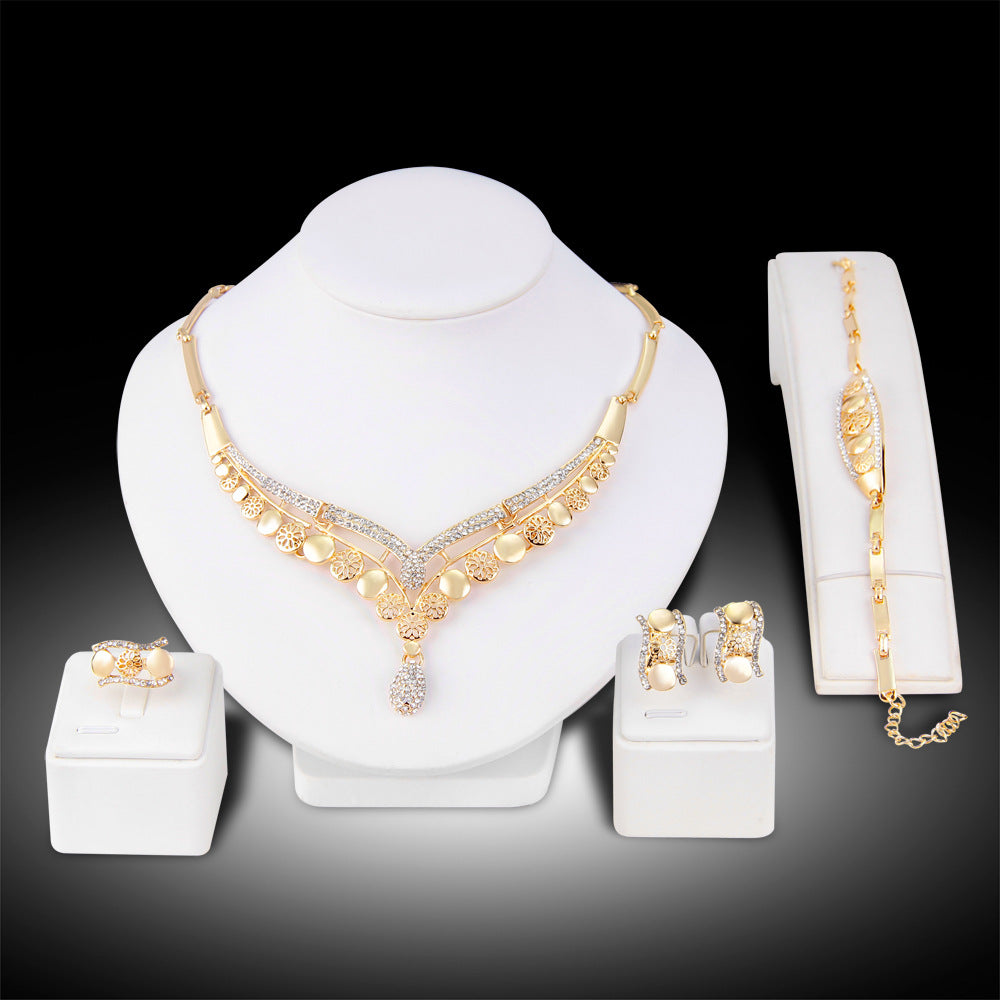 Valencia Gold Statement Bridal Set