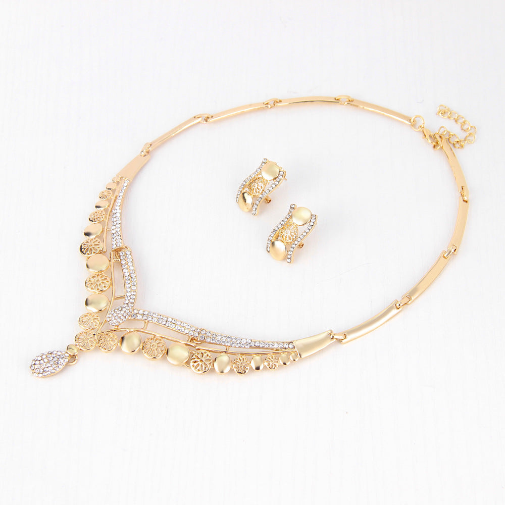 Valencia Gold Statement Bridal Set