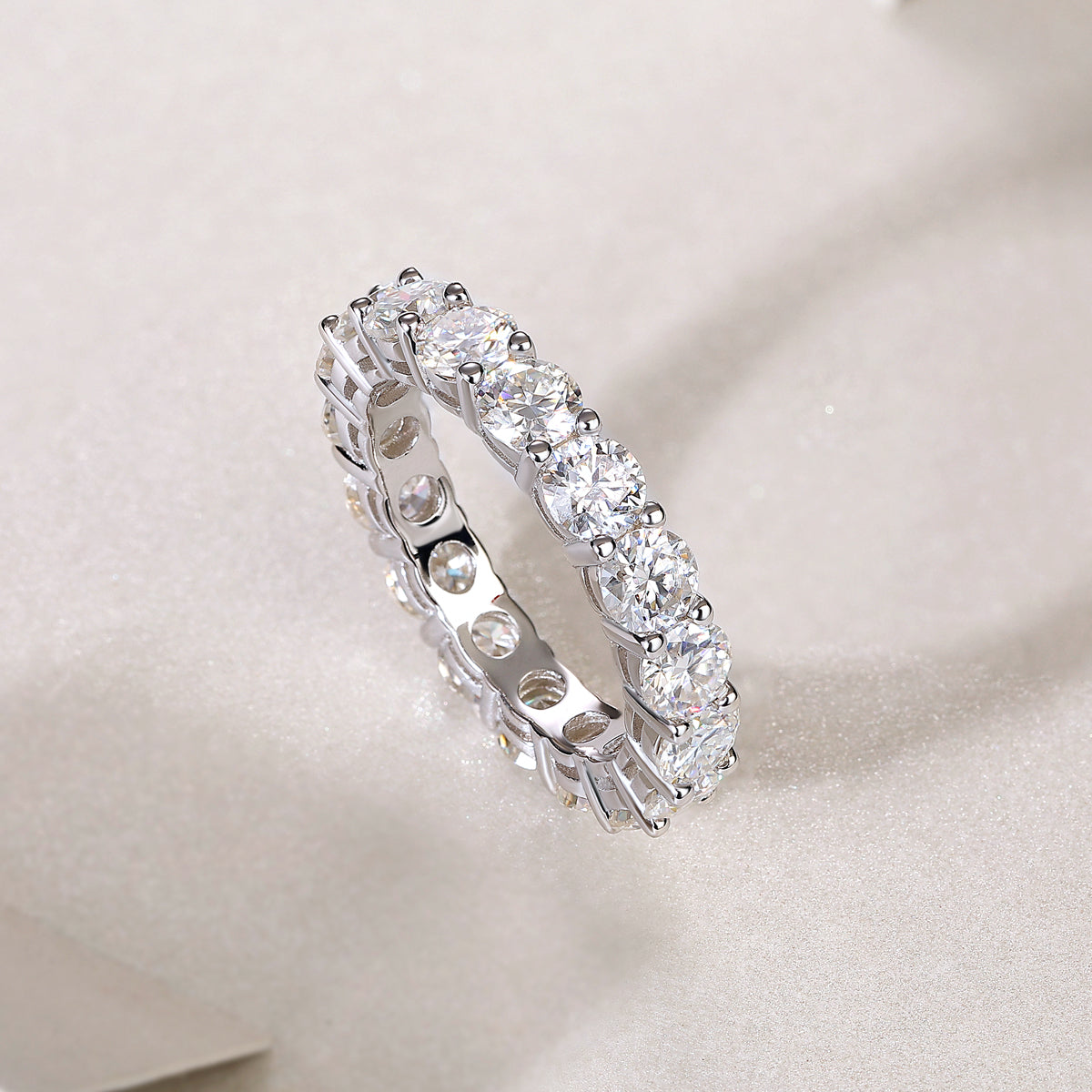 Starlight – Moissanite Eternity Band (S925 Silver)