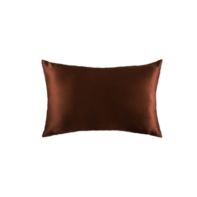 Maricel Long Pillowcases Deep Coffee / 51x76cm Silk Pillowcase 19 M Invisible Zipper Double-sided