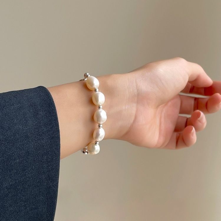 Natural Freshwater Pearl Bracelet – Organic Elegance