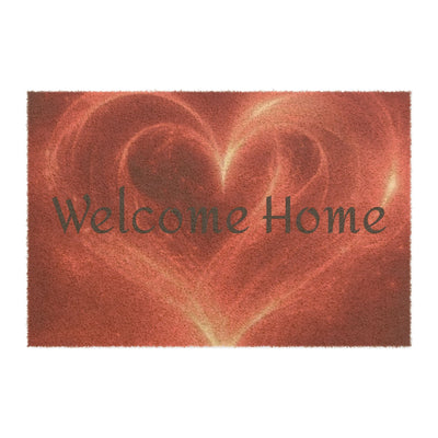 Printify Home Decor 24" x 16" Doormat - Welcome Home Heart Design