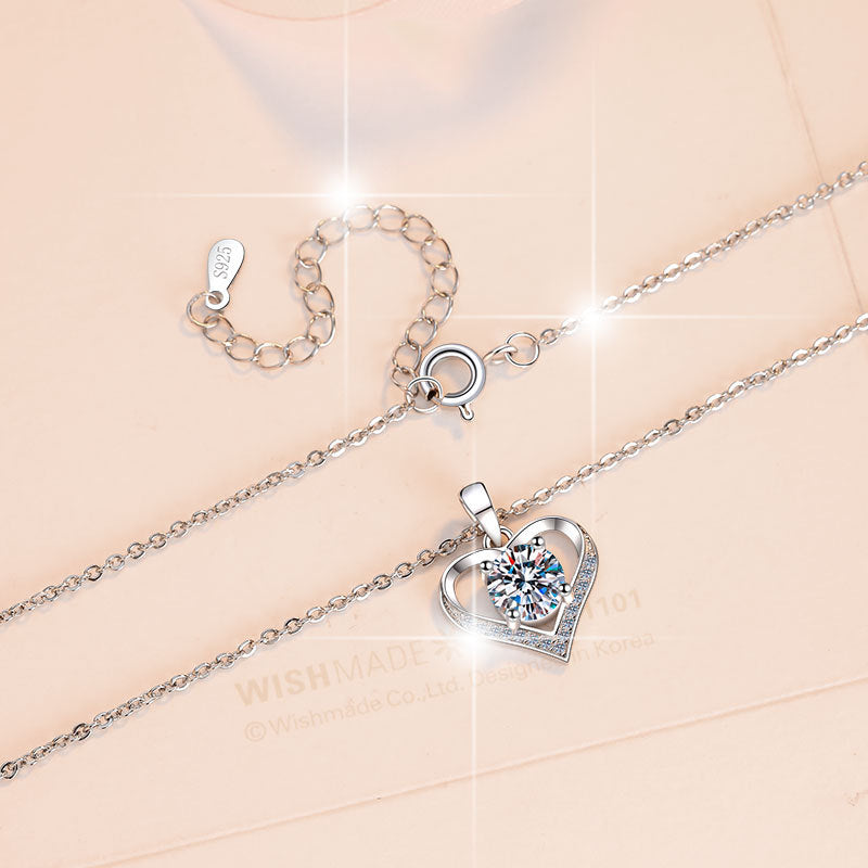 D-Color Moissanite Chanel-Style Necklace | 18K Gold Plated 925 Sterling Silver