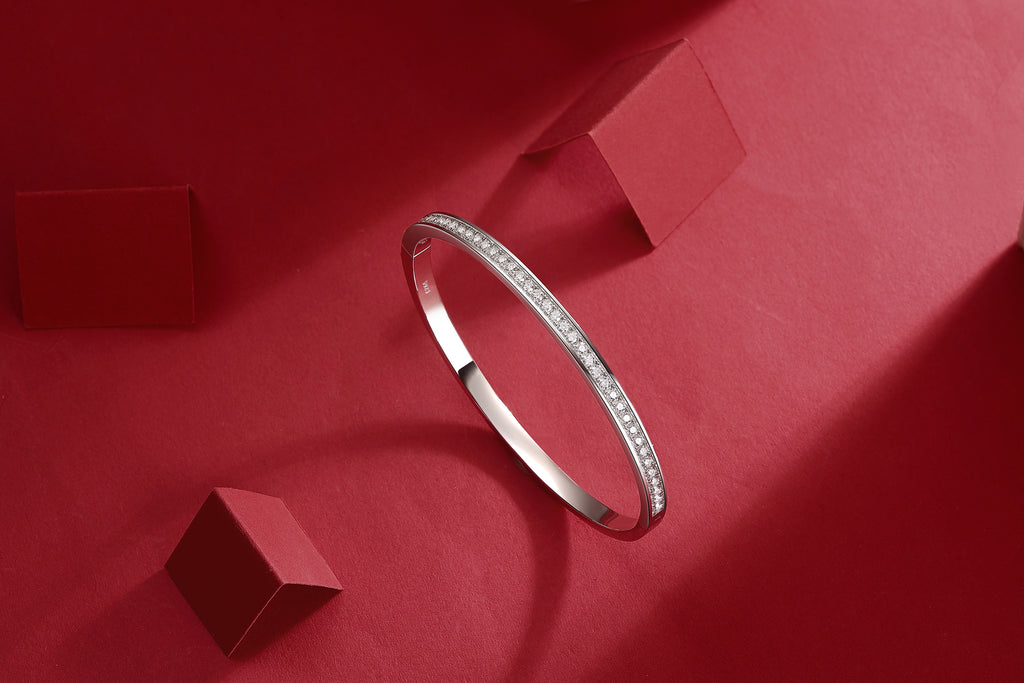 Token of Love Moissanite Bangle