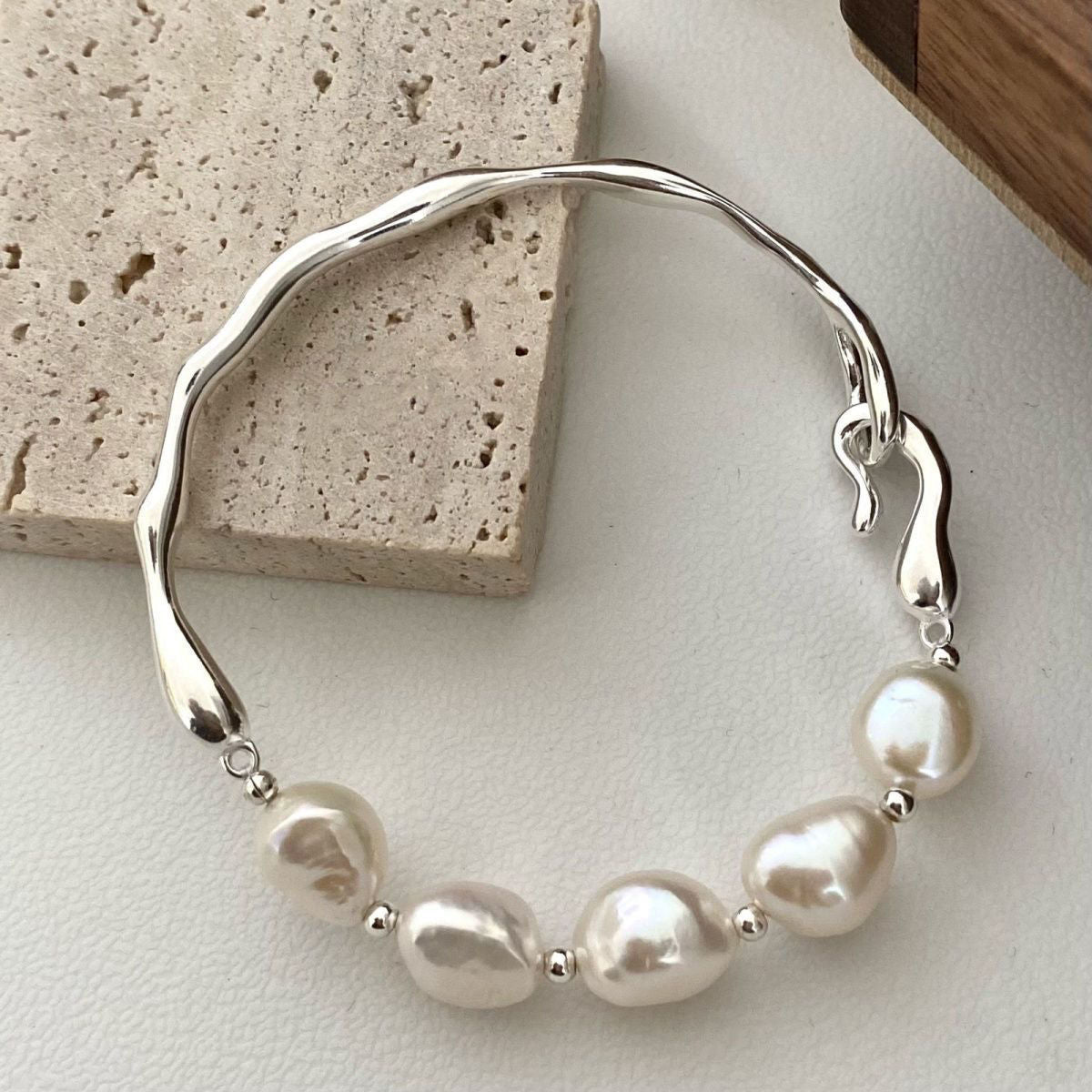 Natural Freshwater Pearl Bracelet – Organic Elegance