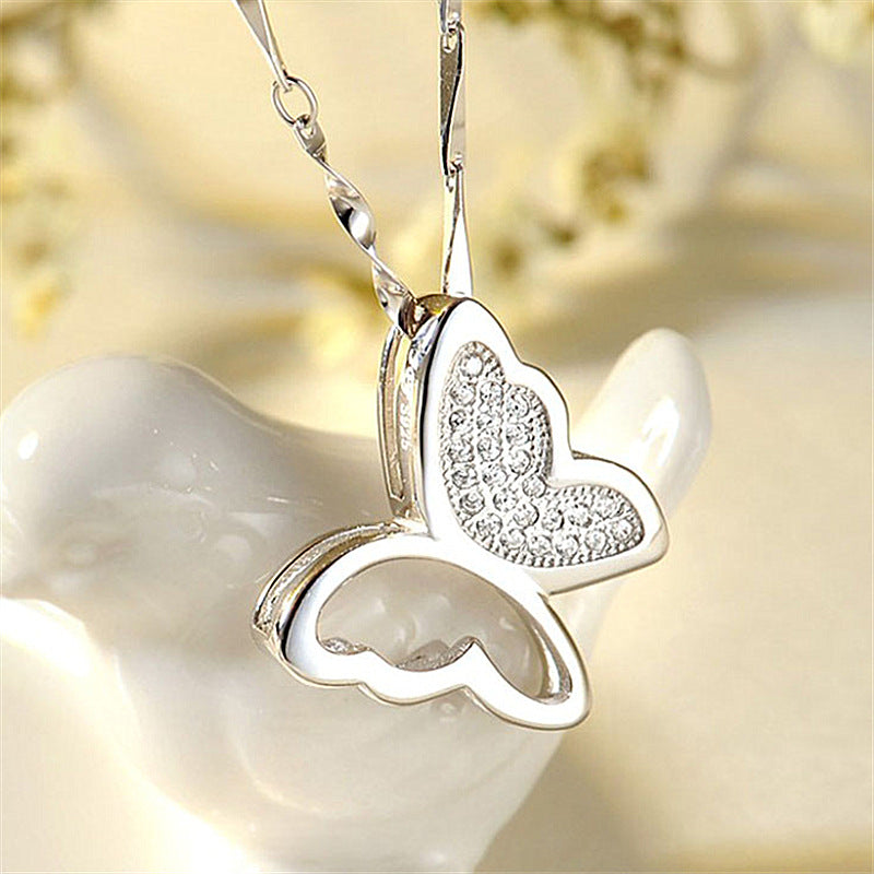 Luna Butterfly Pendant Necklace