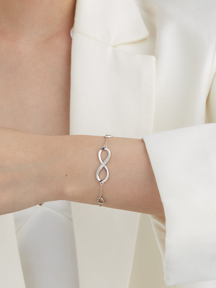 Infinity Bracelet – 925 Sterling Silver