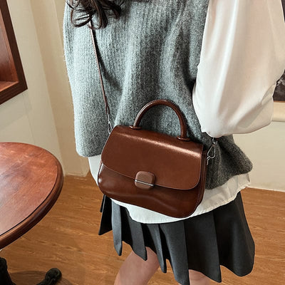 Maricel Long Brown / 20X8X14mm Fashion Handbag Women's Double-layer Crossbody