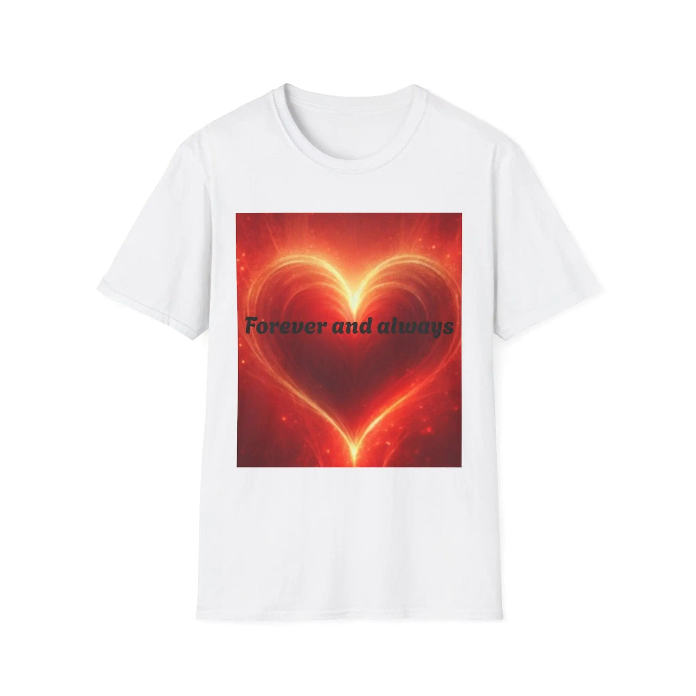 Printify T-Shirt XS / White Heart Forever Unisex T-Shirt