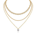 2-Carat Moissanite Pendant Necklace | Gold-Plated S925 Silver | GRA Certified