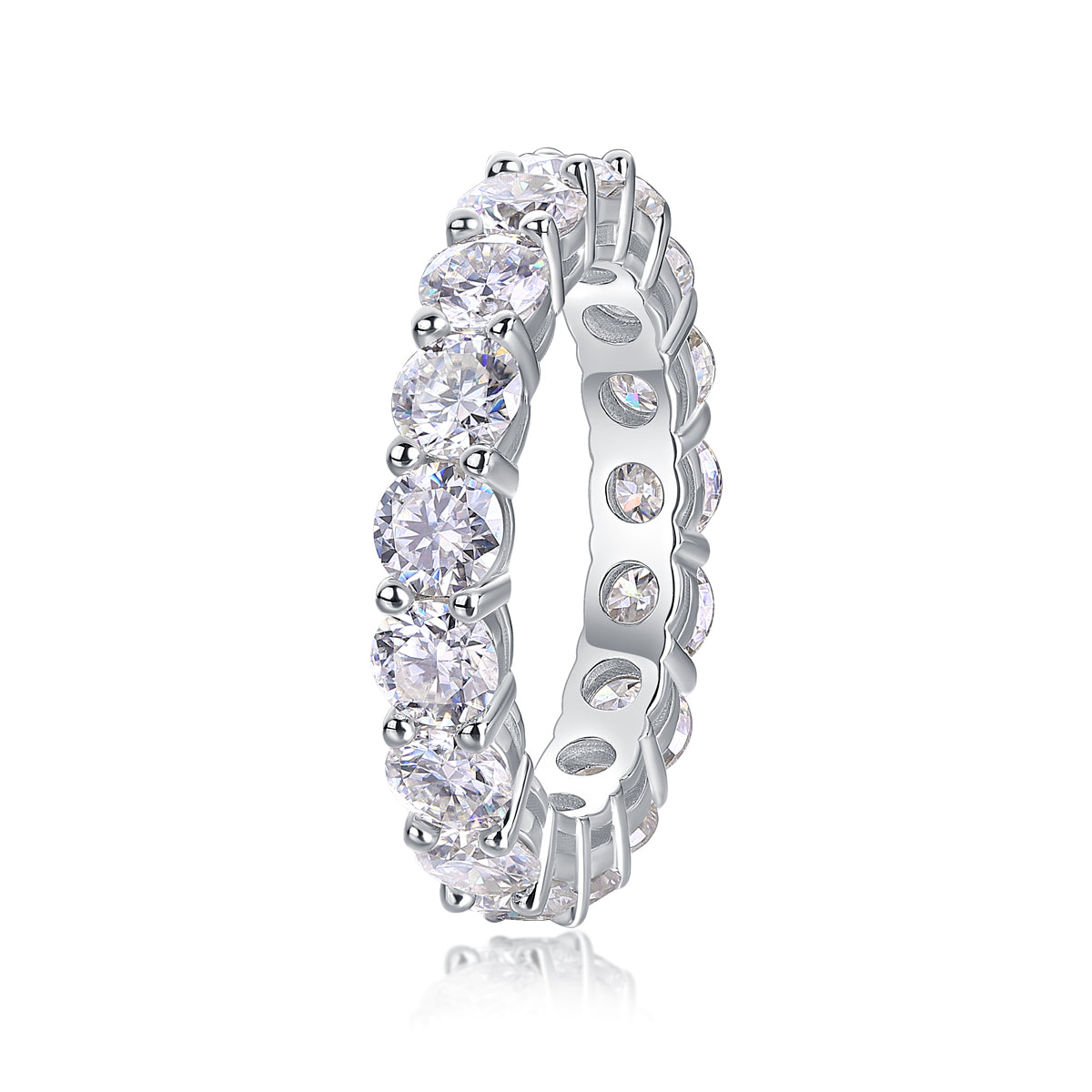 Starlight – Moissanite Eternity Band (S925 Silver)