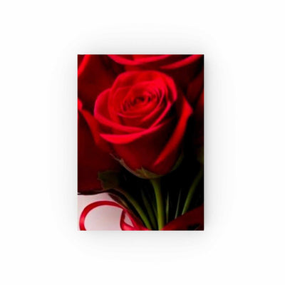 Printify Paper products Blank / 5.2" x 7.4" Journal - Heart and Roses Design