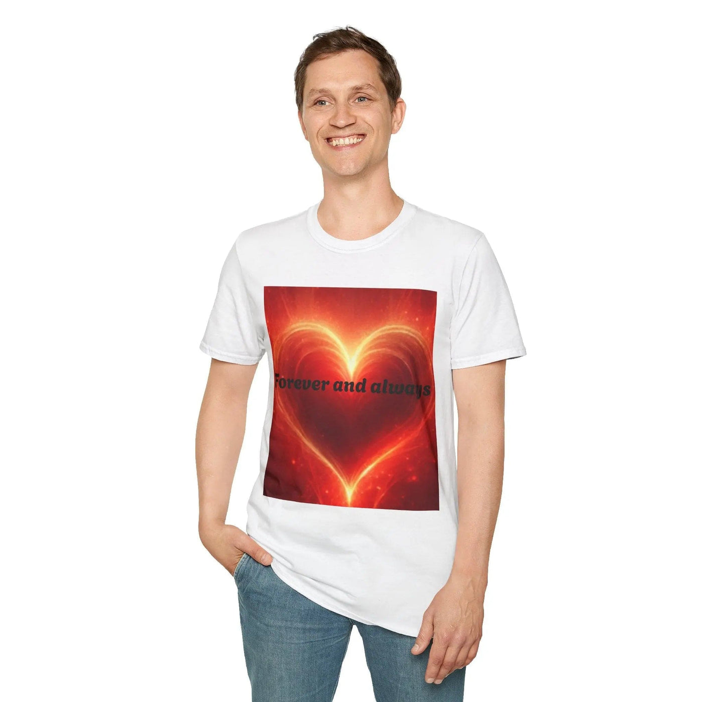 Printify T-Shirt Heart Forever Unisex T-Shirt