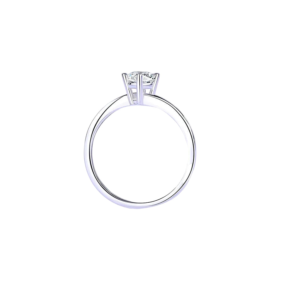 Curved Moissanite Ring