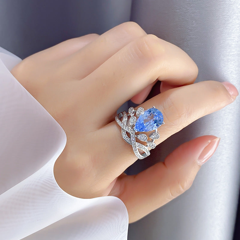 Crown Sapphire Statement Ring