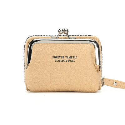 Maricel Long Apricot Simple Wallet Women's Short Thin Small Student Wallet