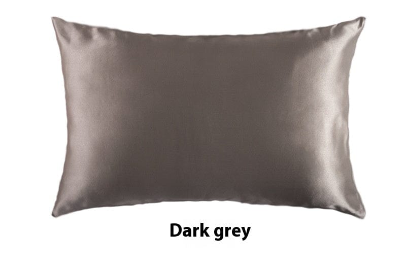 Maricel Long Pillowcases Dark Gray / 51x76cm Silk Pillowcase 19 M Invisible Zipper Double-sided