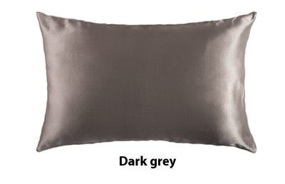 Maricel Long Pillowcases Dark Gray / 51x76cm Silk Pillowcase 19 M Invisible Zipper Double-sided