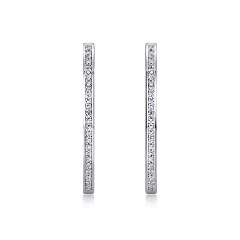 Top-Quality Moissanite Stud Earrings – S925 Sterling Silver, Platinum-Plated, Modern Light Luxury Design