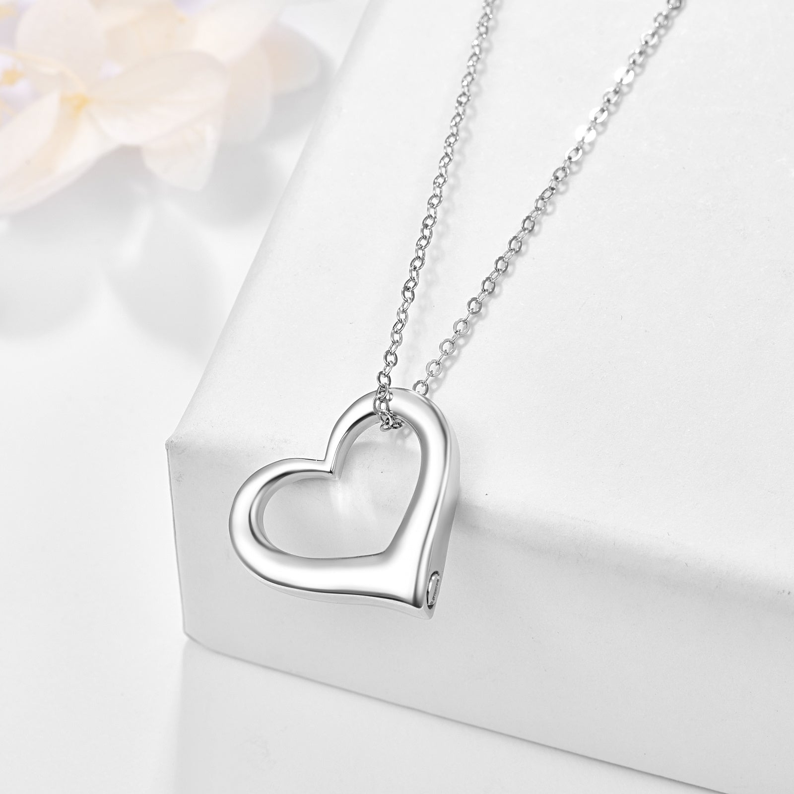 Heart Memorial Urn Necklace – 925 Sterling Silver