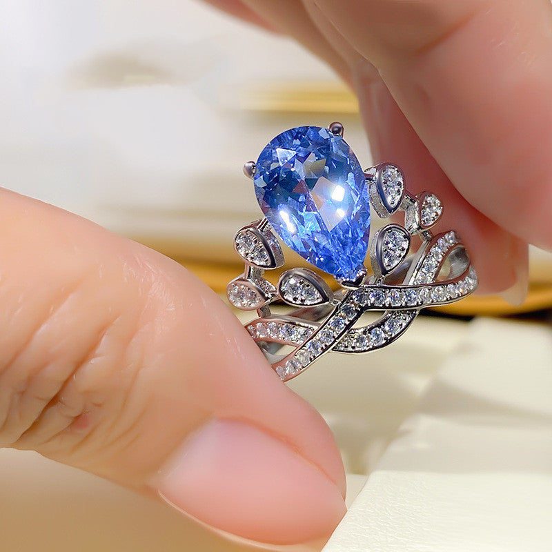 Crown Sapphire Statement Ring