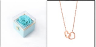 Personalized Double Heart Name Necklace – Custom Forever Necklace with 2 Names for Women