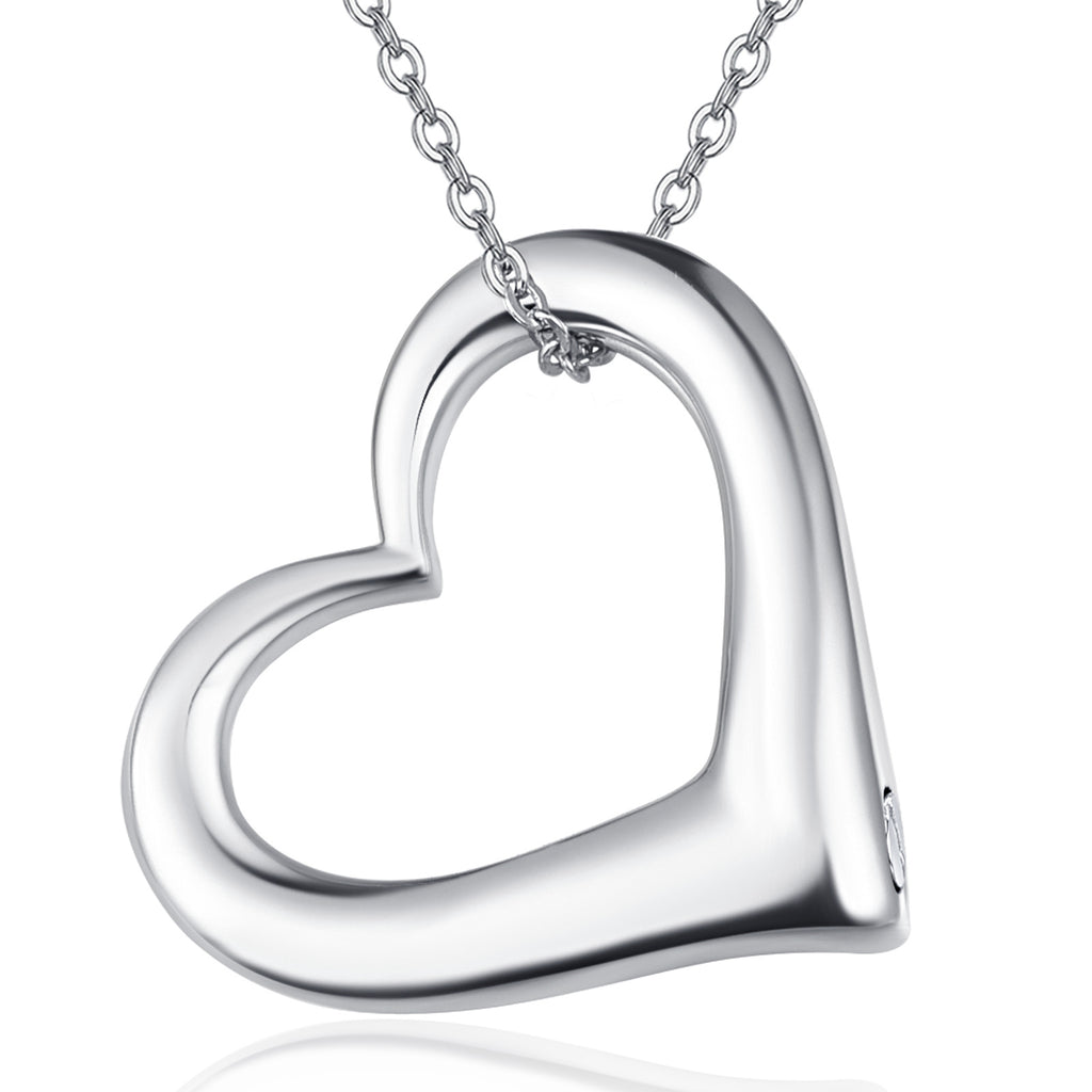 Heart Memorial Urn Necklace – 925 Sterling Silver
