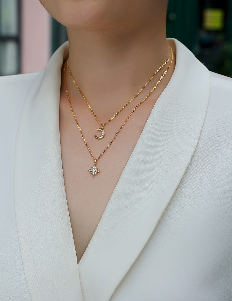 Moissanite Necklace Set