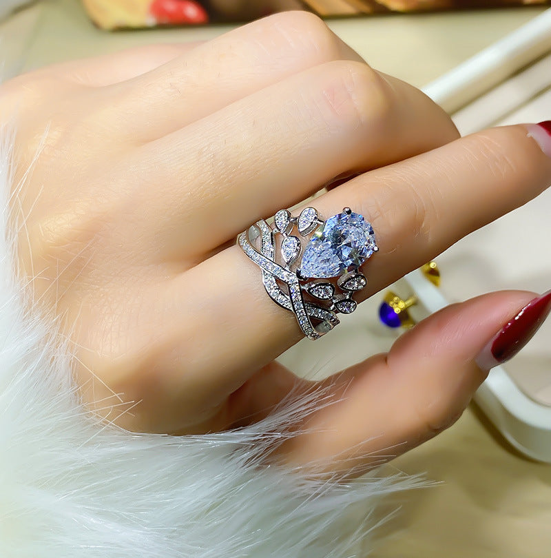 Crown Sapphire Statement Ring