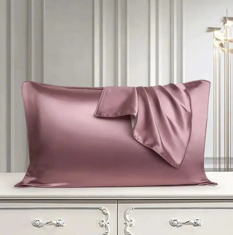 Maricel Long Bean Paste Purple / 1PCS Silk Pillow Case Pure Silk Pillowcase Real Silk Pillowcase Natural Silk Pillowcase