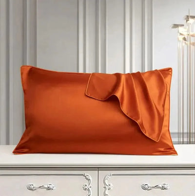 Maricel Long Orange / 1PCS Silk Pillow Case Pure Silk Pillowcase Real Silk Pillowcase Natural Silk Pillowcase