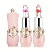 Maricel Long 02#+03# 2 PCs Color Changing Dried Flower Jelly Lipstick