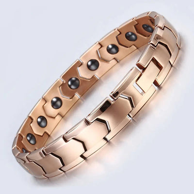 Maricel Long 3 Stainless Steel Magnetic Therapy Health Bracelet