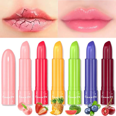 Maricel Long CmaaDu 6-Color Fruit Flavor Color-Changing Lipstick