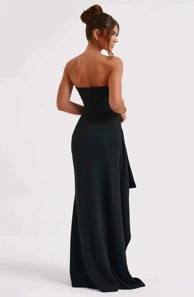 Elegant High Rise Split Maxi Dress - Maricel Long