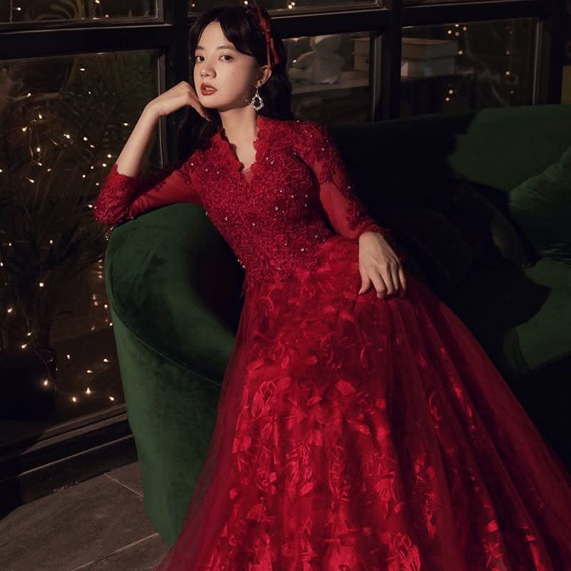 Black Evening Dress Feminine And Luxurious - Maricel Long